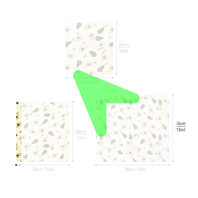 Beeswax Wrap Reusable - 3sheets Beeswax Food Wrap Roll Reusable