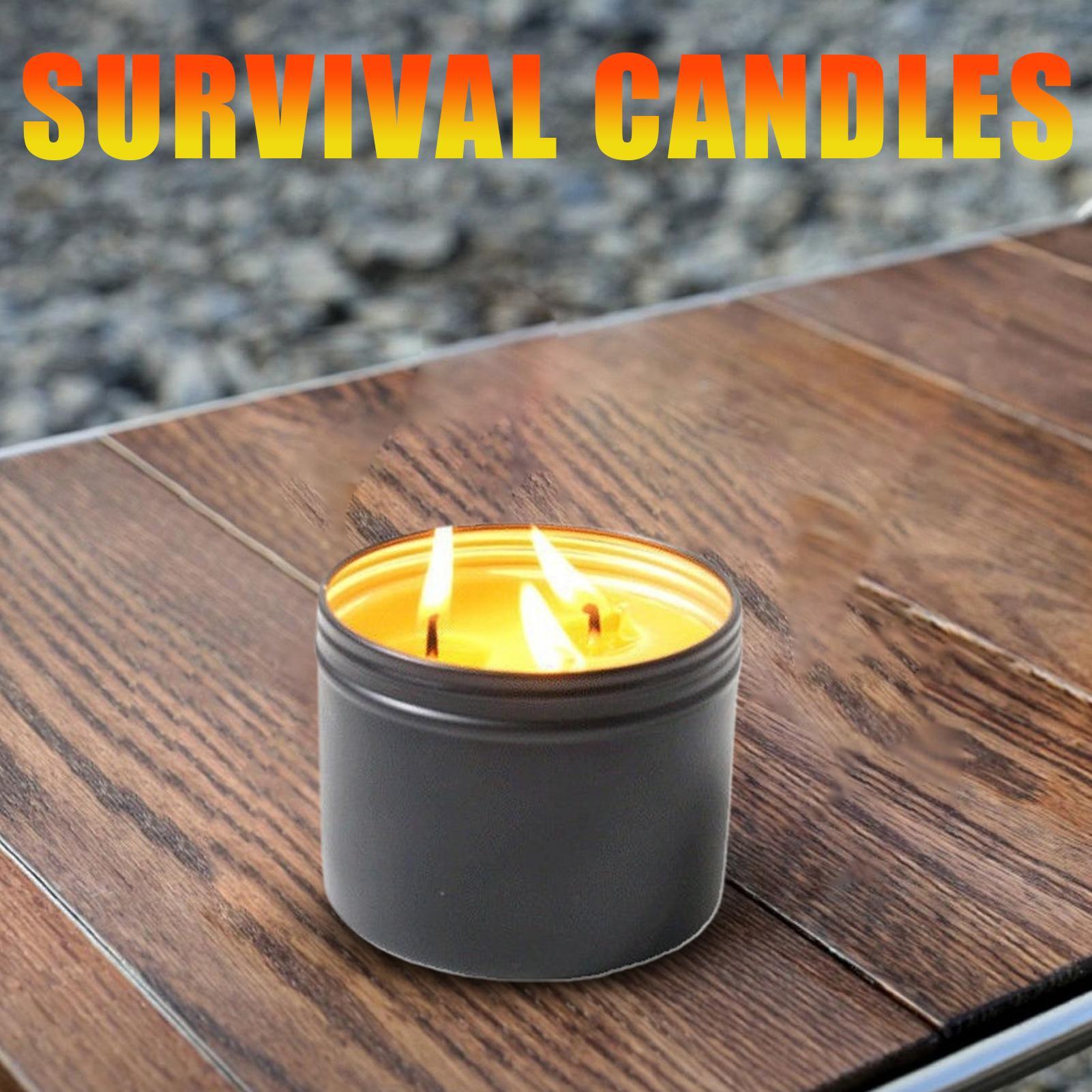 Beeswax Wrap Reusable - Emergency Candle 36 Hour 3 Wick