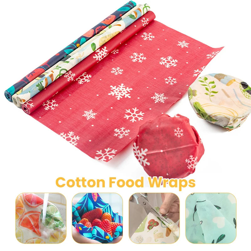 Beeswax Wrap Reusable - Cotton Fresh-Keeping Cloth Reusable Beeswax Food