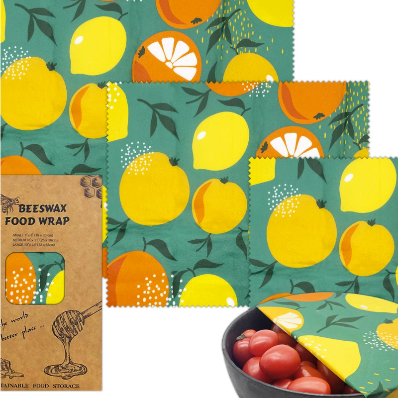 3PC/SET Environmental Organic  - Beeswax Wrap Reusable recension och pris