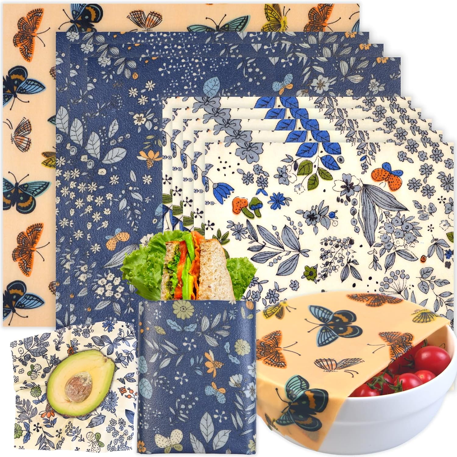 Eco-Friendly Beeswax Food Wrap - Beeswax Wrap Reusable recension och pris