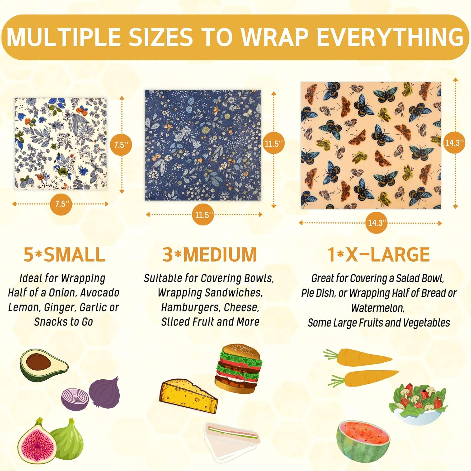 Eco-Friendly Beeswax Food Wrap - Beeswax Wrap Reusable recension och pris