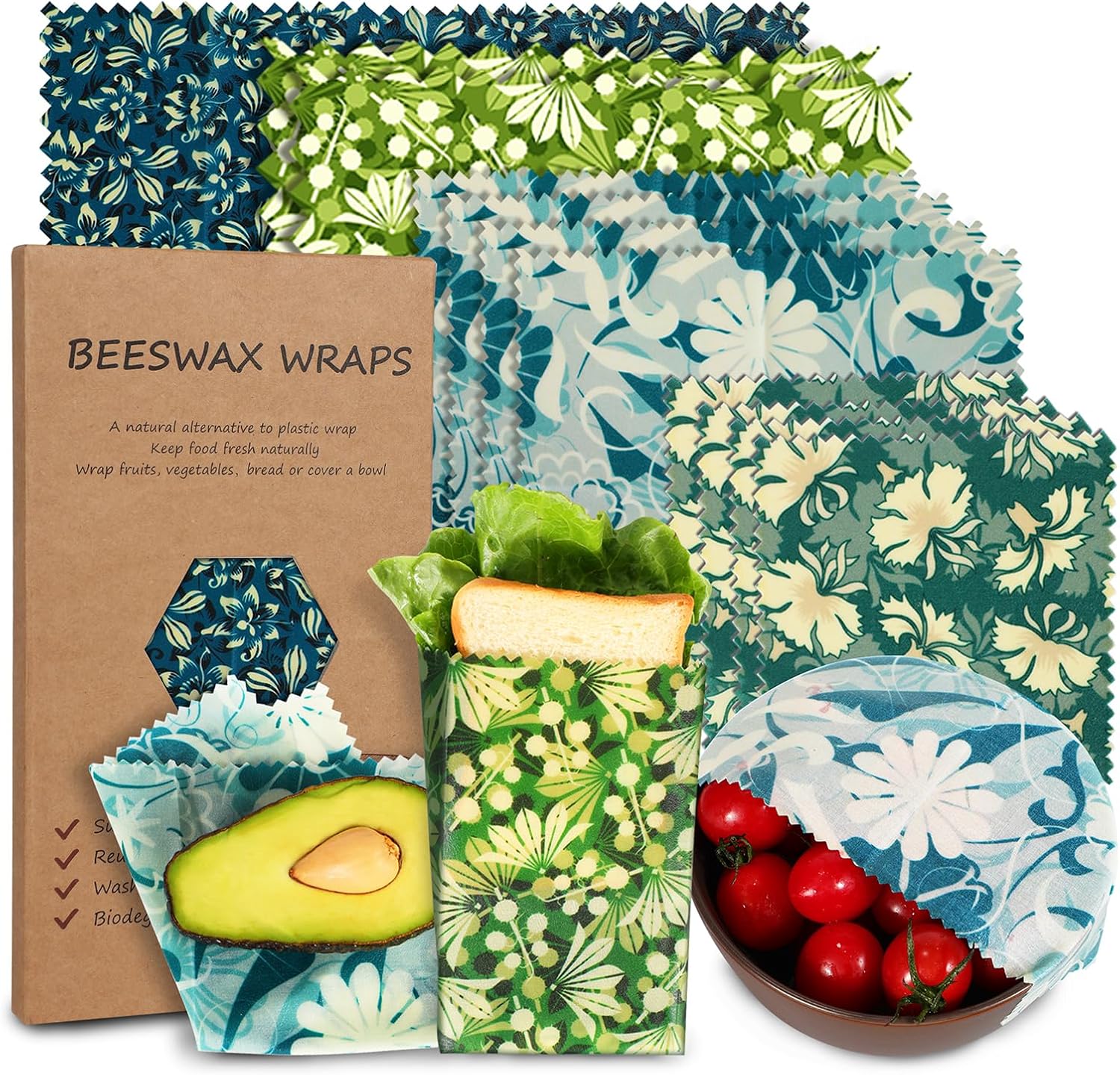 Eco-Friendly Beeswax Food Wrap - Beeswax Wrap Reusable recension och pris